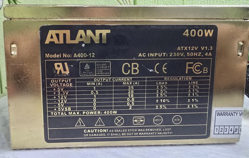 Блок питания 400w