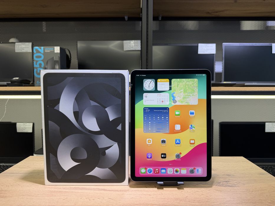 iPad Air 5, 64 GB, Wi-Fi, АКБ100%, 32 циклов, Space Gray, 1550/А10
