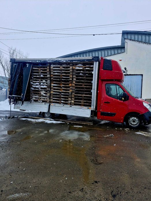 Transport marfă cu dubă prelată – Lift hidraulic & liză