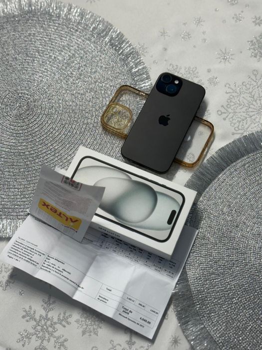 Iphone 15 Black 128Gb 10/10 Factura Bon Garantie Neverlocked