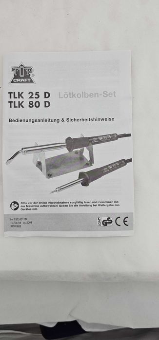 двойка немски поялници, поялник TLK 25D, 25W, TLK 80D, 80W, Германия