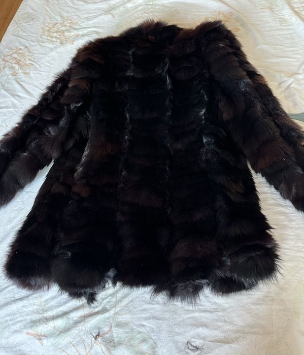 Дамско палто от естествен косъм