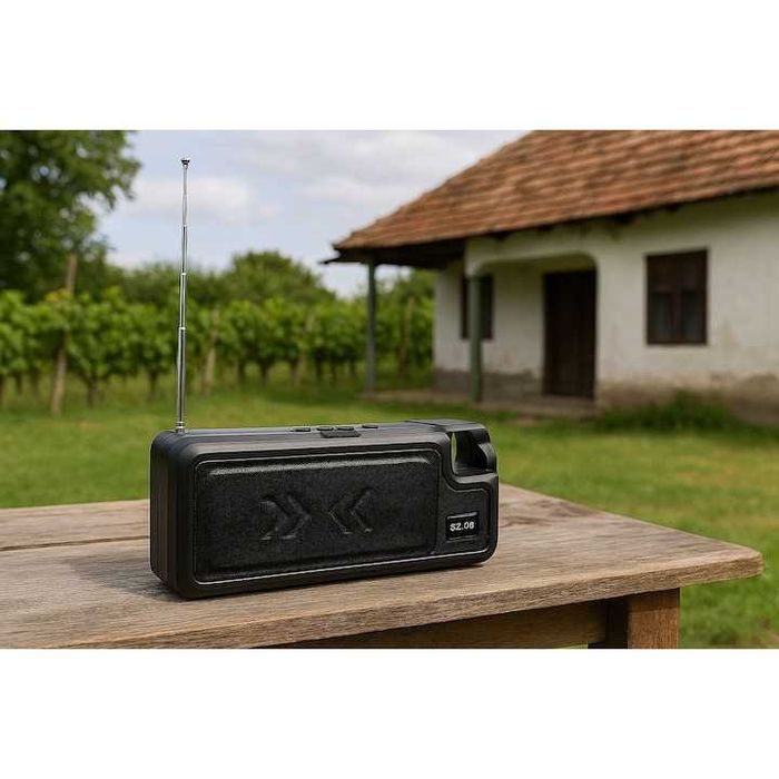 Boxă multifuncțională cu bluetooth,Radio FM,panou Solar, USB,10W,nouă