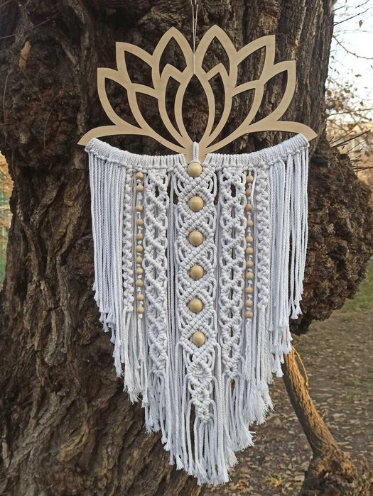 Панно макраме, декор для интерьера