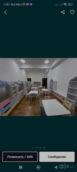 Bog'cha uchun mebel to'plamlari