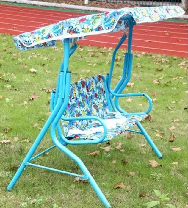 Детска Градинска Люлка здрава метална конструкция двойка Чисто нова