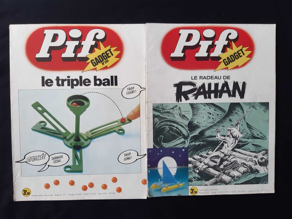 Колекция Стари Френски Списания Pif Gadjet 18 Броя