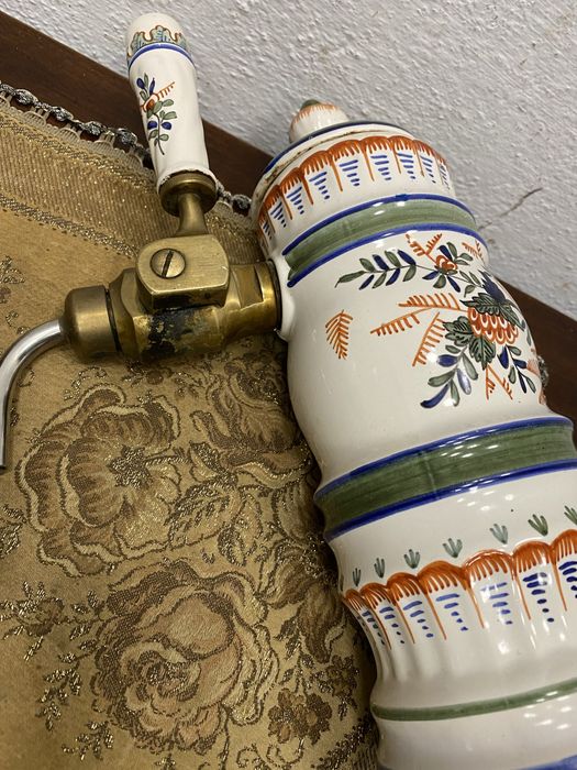 Порцеланов френски кран за бира с месингова ръчка