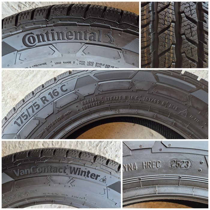 O bucată 175/75 R16C M+S iarnă - una Continental