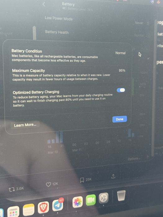 MacBook m1 2020 256gb с касова бележка