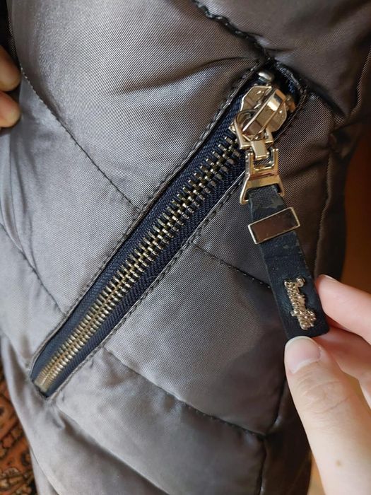 пуховик с натуральной чернобуркой!