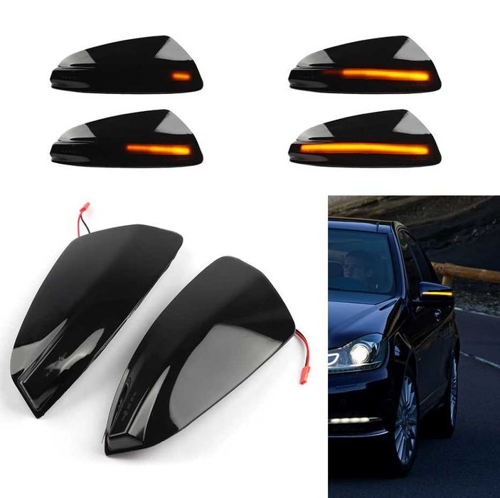 LED Бягащи мигачи Mercedes W204 , W639 Vito Viano , Динамични Canbus