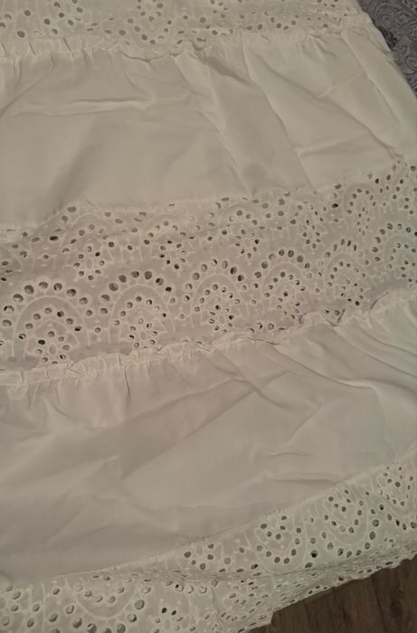 Белый кружевной сарафан