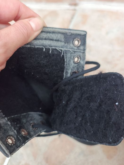 Ghete piele imblanite măr 34