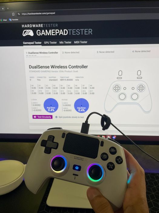 Controller wireless compatibil cu PS5 Stick-uri Triggere Hall Effect