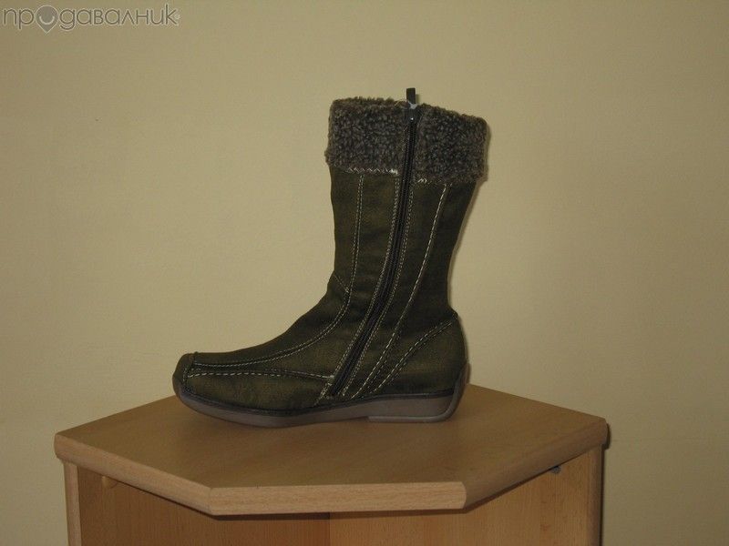 Зимни велурени ботуши