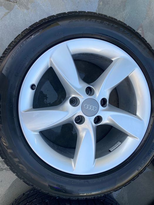 Jante originale Audi 17 cu anvelope de iarna