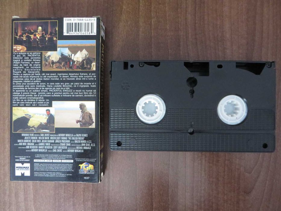 Pacientul englez (The English Patient) caseta video VHS originala
