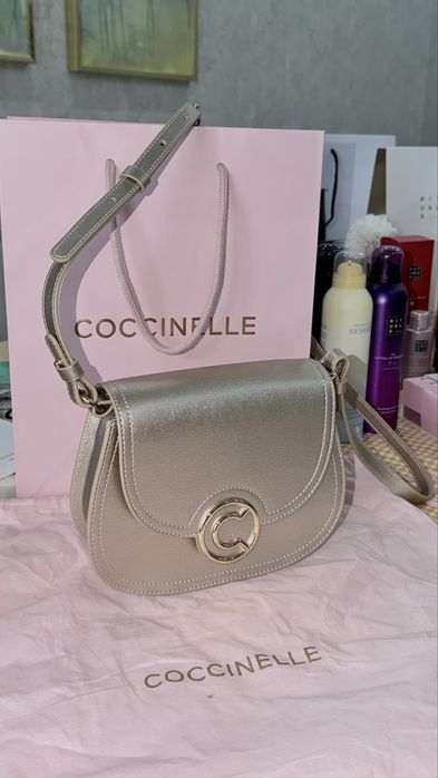 Сумка Coccinelle gold S кожа