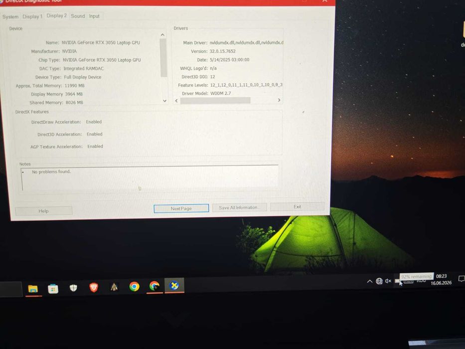 Laptop HP Gaming Victus Nvidia 3050 RTX plus accesorii, ca nou