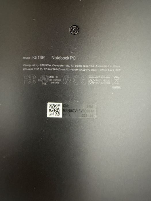 Asus Vivobook 15 , 12GB Ram, I3 gen11, Ssd 500GB