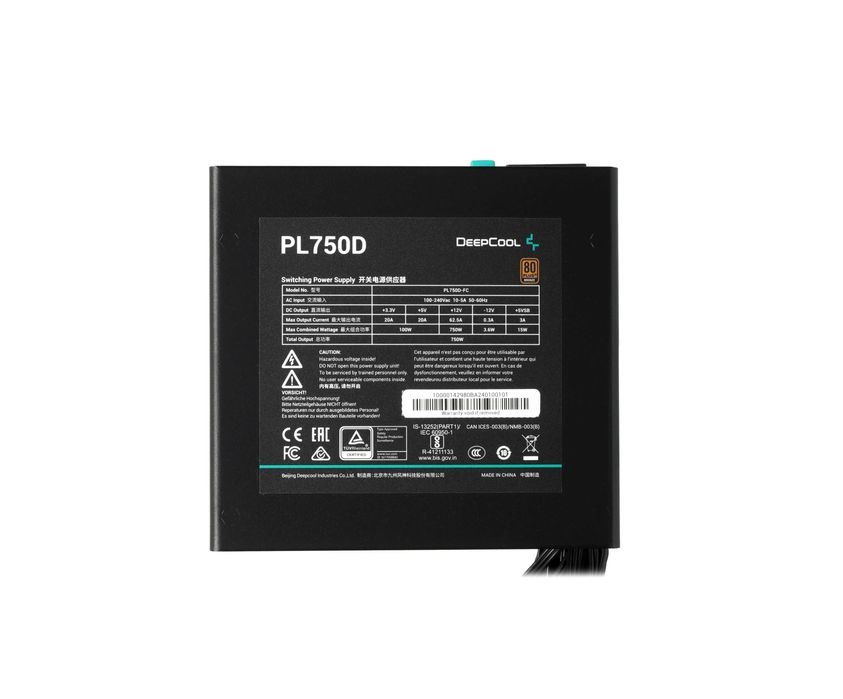' Блок питания DeepCool PL750D (750W / 80 PLUS Bronze / ATX 3.1)
