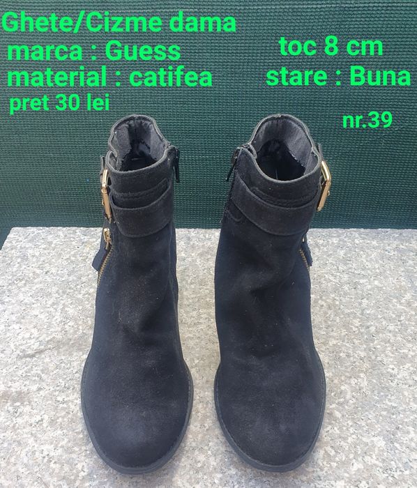 Cizme Guess negre