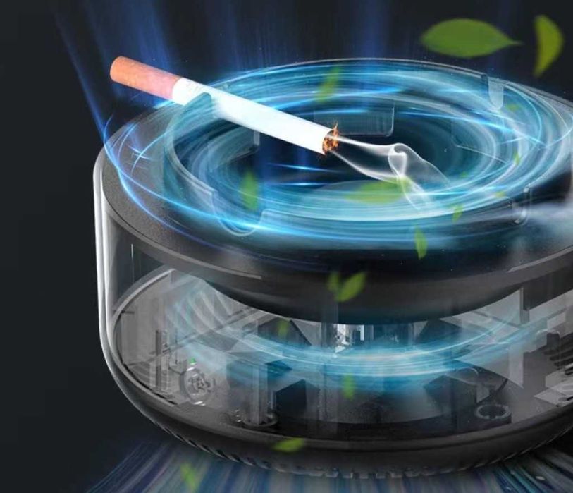 Бездимен пепелник с филтър за дим и миризми