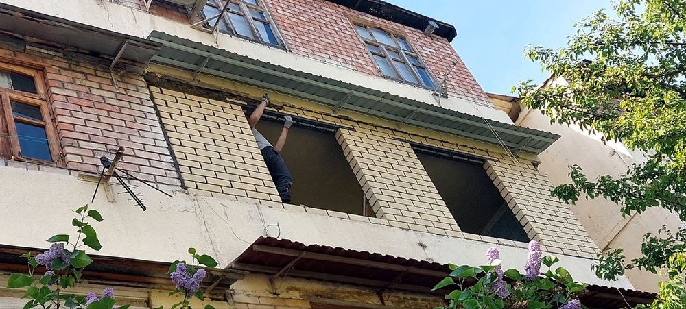 Казырёк установка