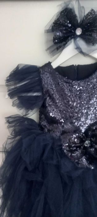 Детска официална рокля с богат тюл