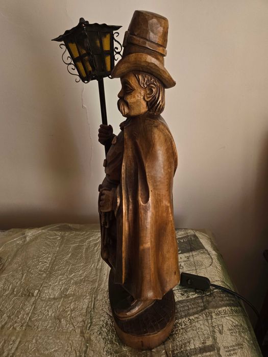 Statueta strajer Veioza vintage – Lampă Străjer/Paznic de noapte