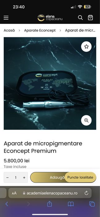 Aparat miceopigmentare / tatuat Econcept premium