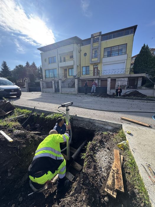 Изкопни услуги с мини багер, хоризонтални сондажи