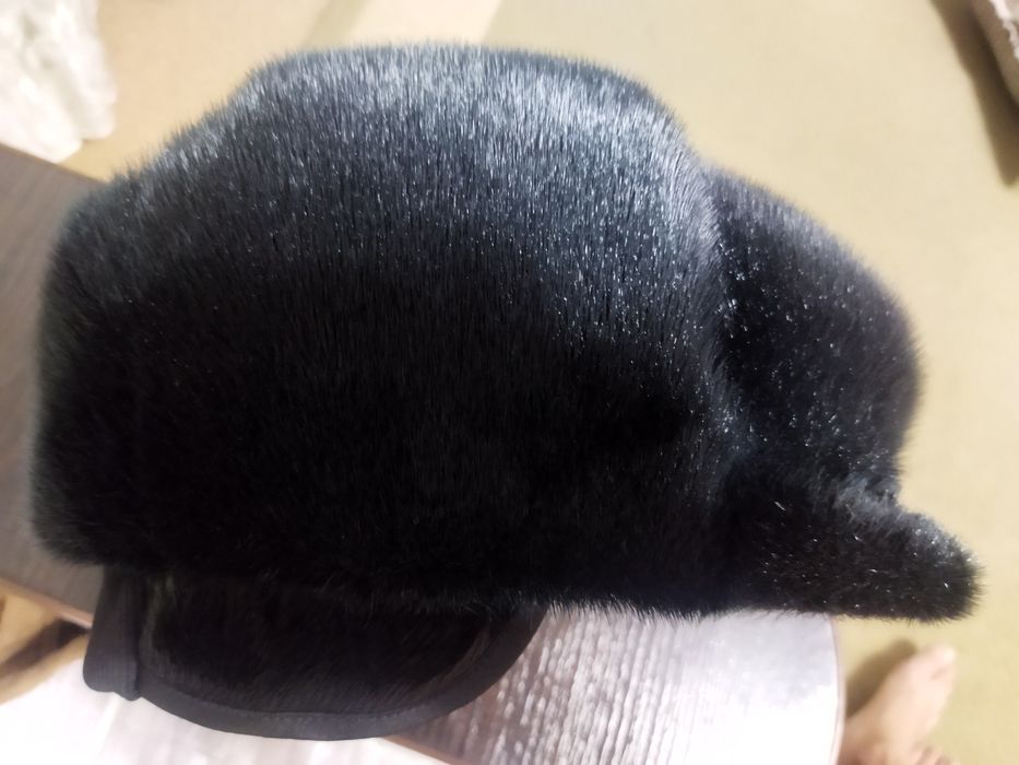 Шапка,кепка мех нерпа