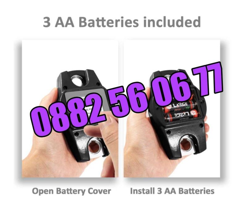 Цифрова висяща кранова везна до 300 кг с LCD дисплей с 3 функции