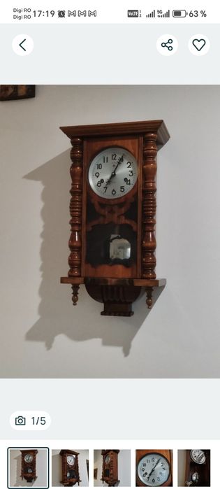 Ceas de perete cu pendul