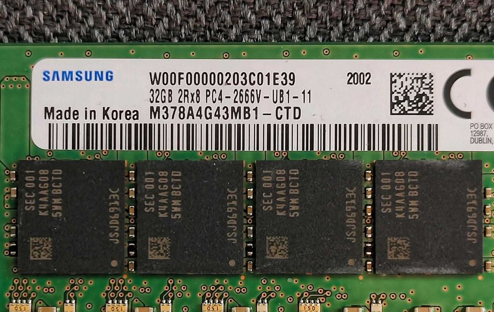 Memorie DDR4 PC Samsung 2 x 32Gb 64Gb 2666 Kit Dual Channel