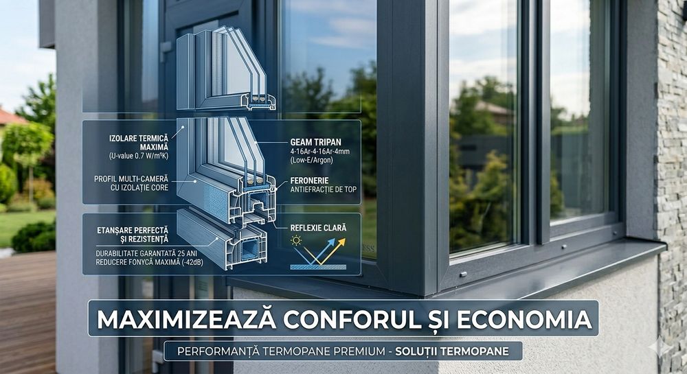 Termopane-Tamplarie PVC și Aluminiu la Comandă – Calitate Premium