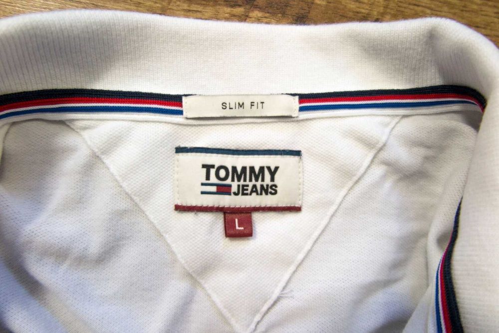 Tommy Hilfiger Slim Fit  Оригинална мъжка поло фланелка размер L