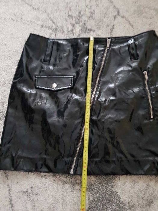 Fusta H&m din piele lacuita