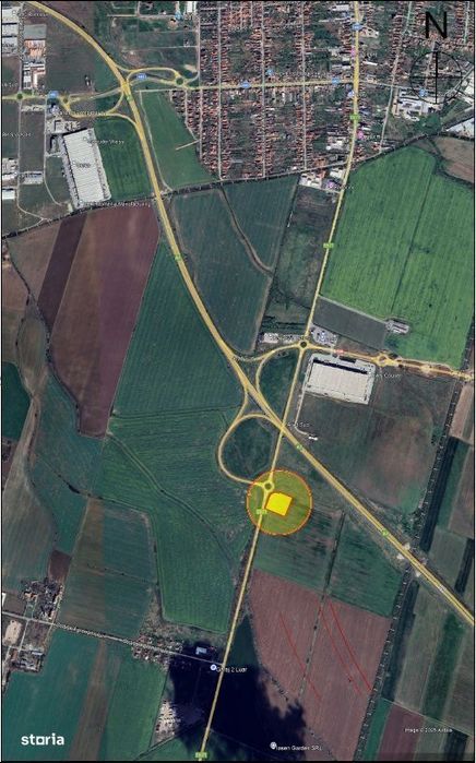 Teren intravilan cu potenzial Arad Sud, DN69, A1, Spălătorie, Service.