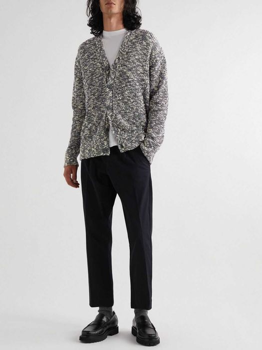 NN.07, Cardigan din bumbac Jesse, Albastru, M