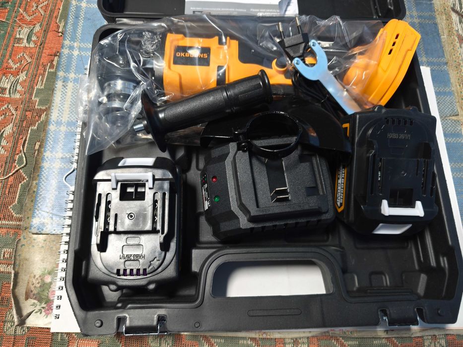 Polizor unghiular flex cu 2 acumulatori 48 V