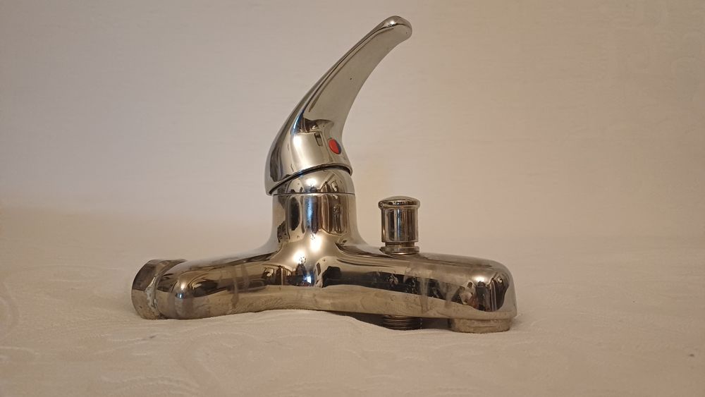 Baterie cromata cada/dus,  Bianchi, model clasic, cu monocomanda