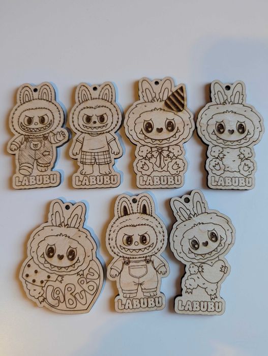 Дървени фигурки за оцветяване