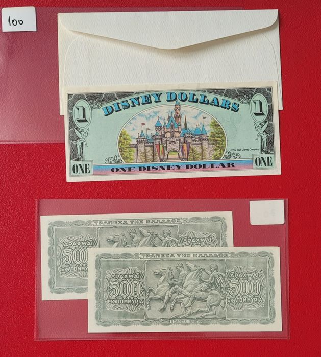 Bancnote Austria, Grecia, America  etc bani vechi monede