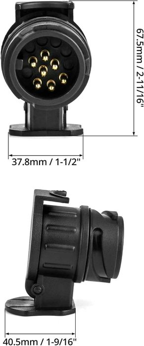 Преходник адаптер за букса за ремарке 13/7 пина 12V
