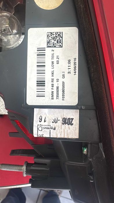 Stop dreapta haion BMW X1 F48 (2015–2019), original, cod 7350696