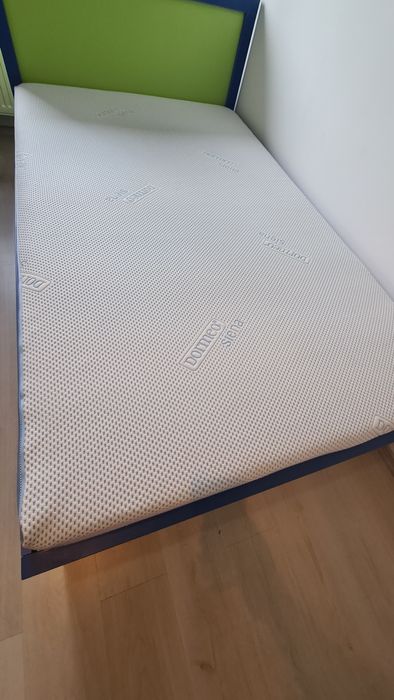 Dormitor copii culoare albastru cu verde