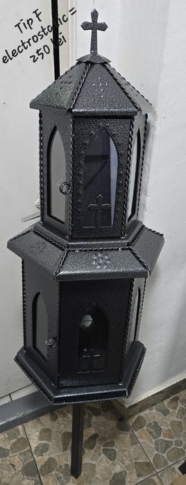 Felinare cimitir negre gri maro sau electrostatic vopsite